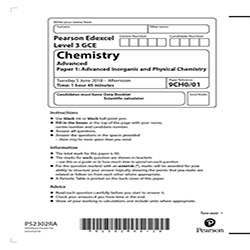 ALEVEL化学真题及答案和讲解-试卷Paper 1