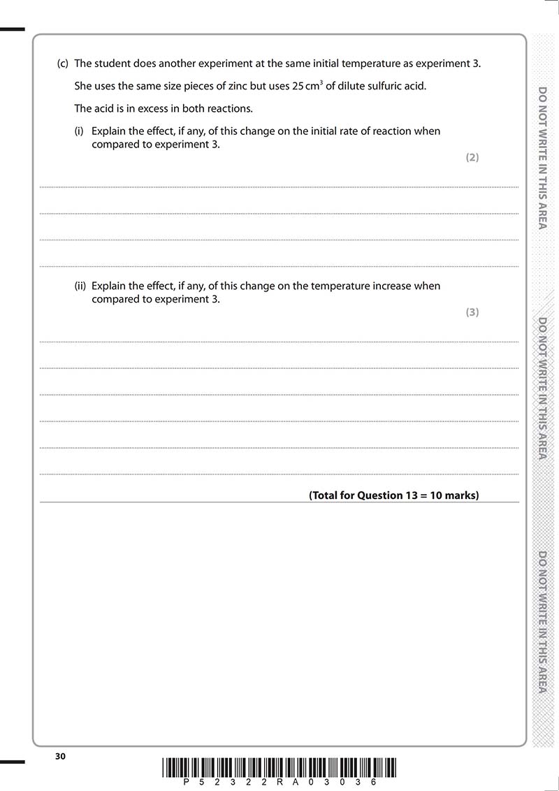 GCSE化学真题及答案和讲解-试卷Paper 1